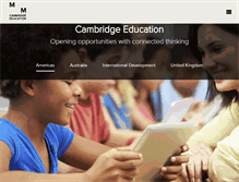 Tablet Screenshot of camb-ed.com